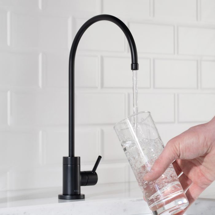 Kraus Purita 100% Lead-Free Kitchen Water Filter Faucet - Matte Black - FF-100MB
