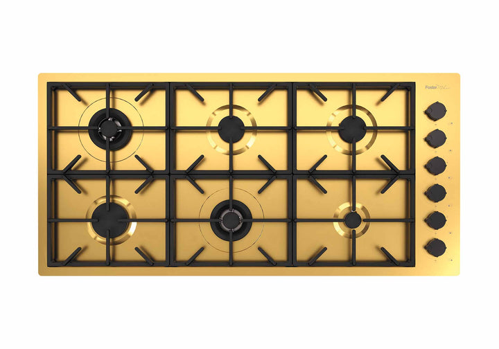 Foster Milano cooktop - 6 Burners - Gold Finish