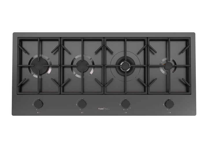 Foster Milano Cooktop - 4 InLine Burners - Gunmetal finish