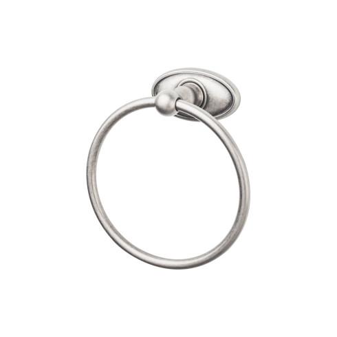 Bath Ring Oval Backplate - Pewter Antique