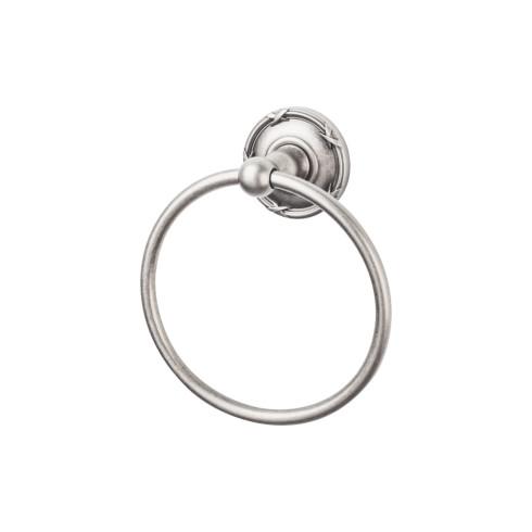 Bath Ring Ribbon Backplate - Pewter Antique