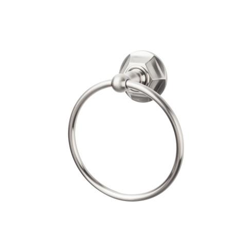 Bath Ring Hex Backplate - Brushed Satin Nickel
