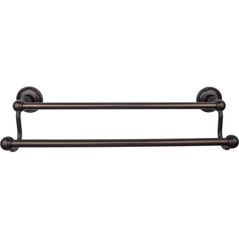 Bath Towel Holder Double Ribbon Backplate - Oil Rubbed Bronze