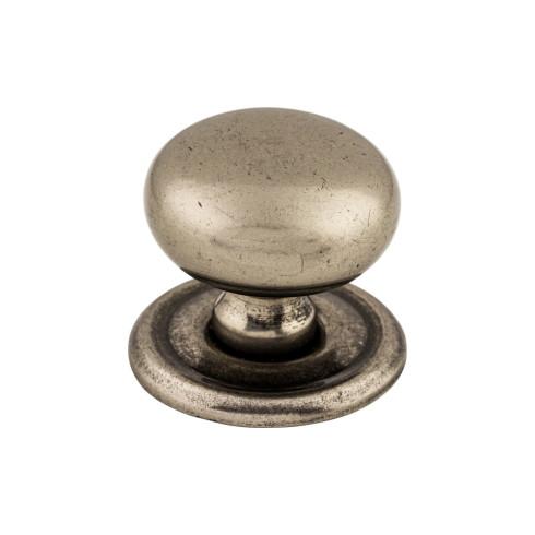 Victoria Knob with Backplate - Pewter Antique