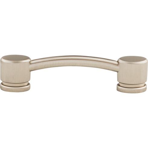Oval Thin Pull - Brushed Satin Nickel