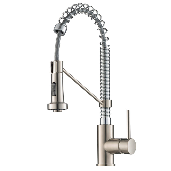 Kraus Bolden Commercial Style Pull-Down Kitchen Faucet - Spot Free Stainless Steel/Chrome - KPF-1610SFSCH