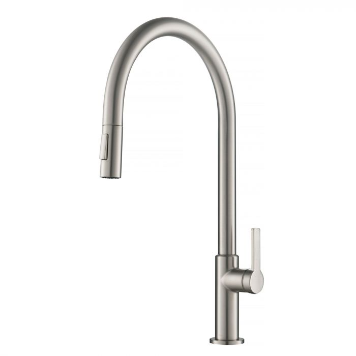 Kraus Oletto High-Arc Single Handle Pull-Down Kitchen Faucet - Spot Free Stainless Steel - KPF-2821SFS