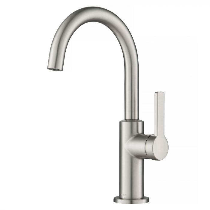 Kraus Oletto Single Handle Kitchen Bar Faucet - Spot Free Stainless Steel - KPF-2822SFS